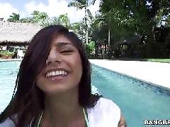 Double D poolside fuck. Mia Khalifa